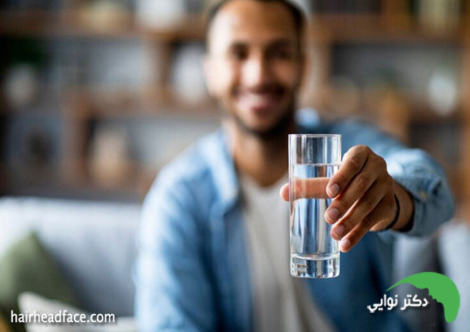 نوشیدن آب فراوان در شب اول کاشت مو