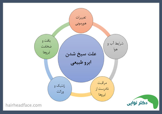علت سیخ شدن طبیعی ابرو