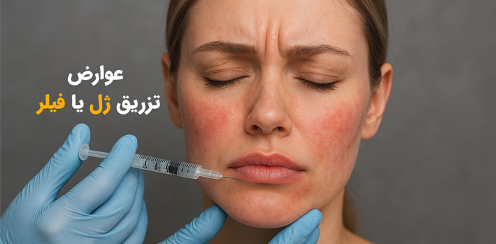 عوارض تزریق ژل یا فیلر