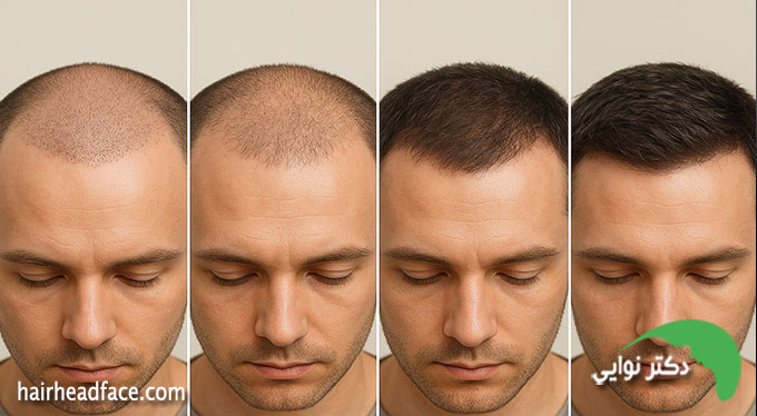 مراحل رشد مو بعد از کاشت با عکس