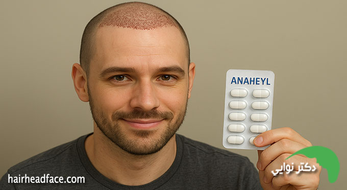 قرص آناهیل بعد از کاشت مو