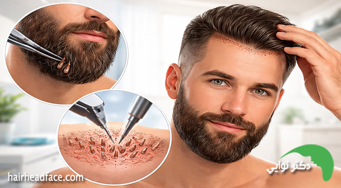 کاشت مو از طریق ریش