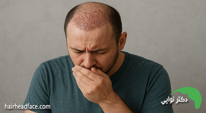 علت حالت تهوع بعد از کاشت مو