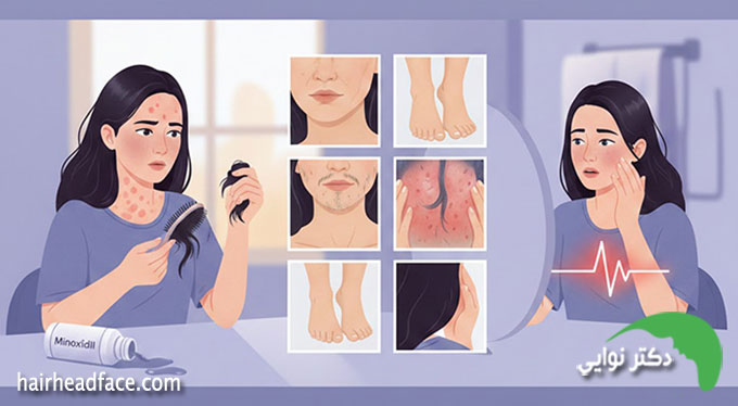 عوارض ماینوکسیدیل موضعی برای زنان