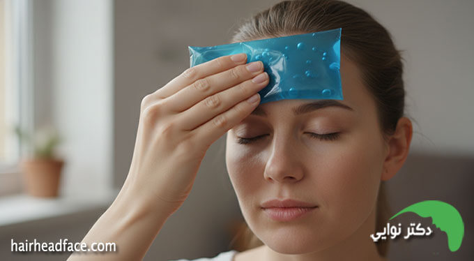 درمان افتادگی پلک بعد از کاشت ابرو 