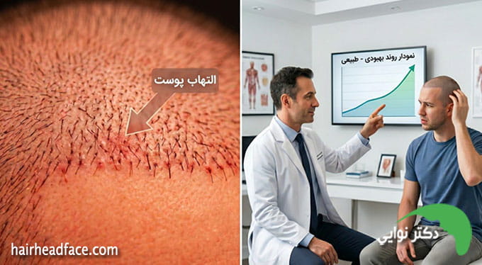 درمان سوزش پشت سر بعد از کاشت مو
