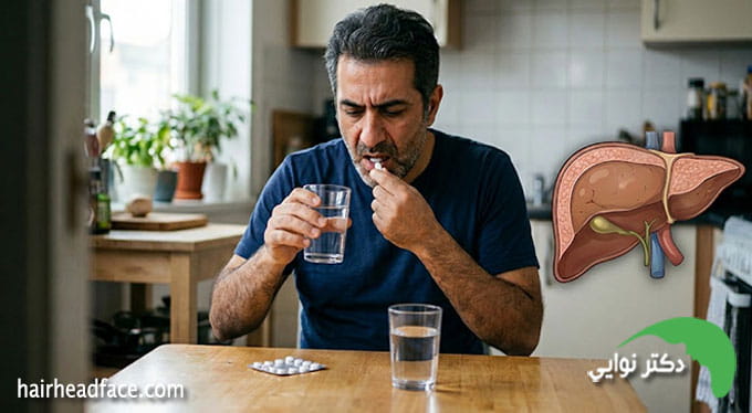 قرص فیناستراید و کبد چرب