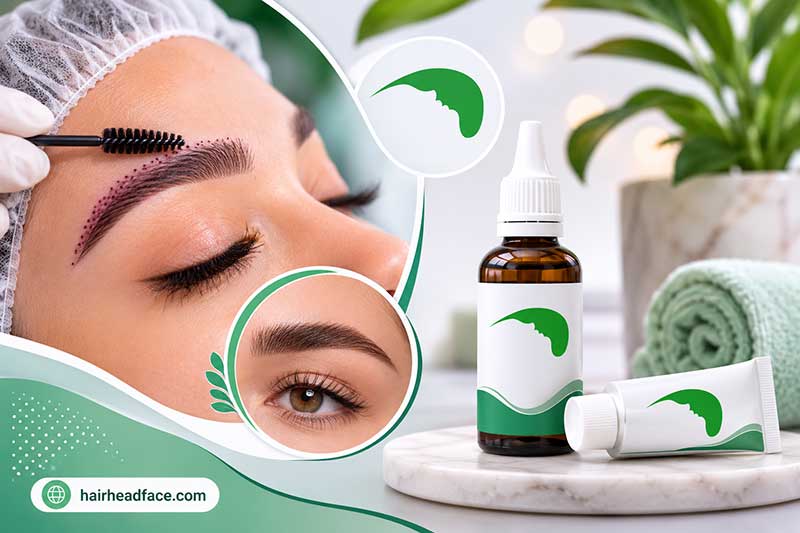 محلول کلیندامایسین بعد از کاشت ابرو