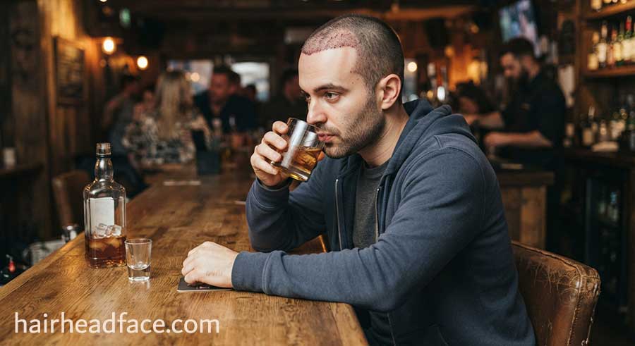 تا چه مدت بعد از کاشت مو نباید مشروب خورد
