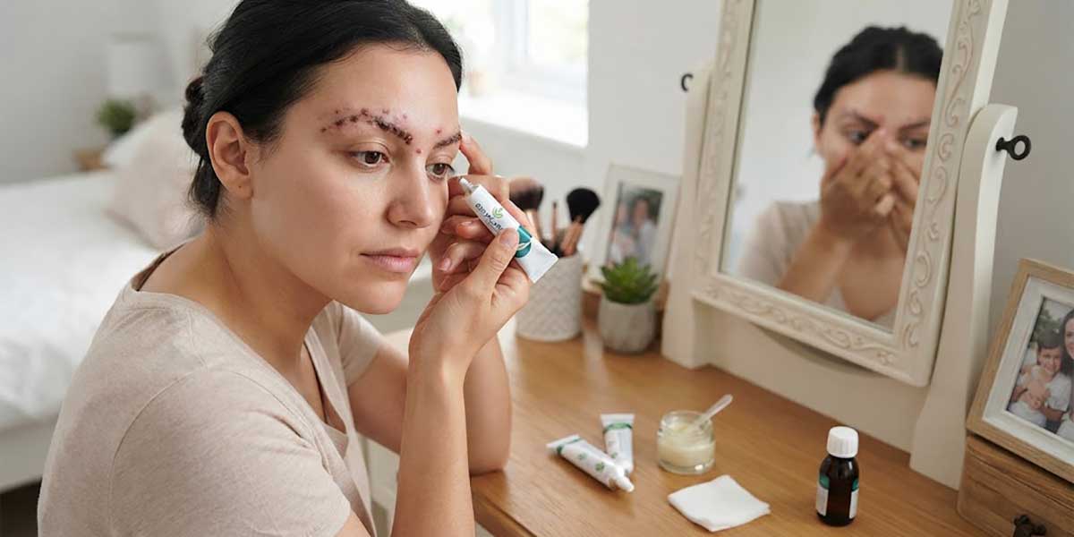 پماد برای جوش ابرو بعد از کاشت
